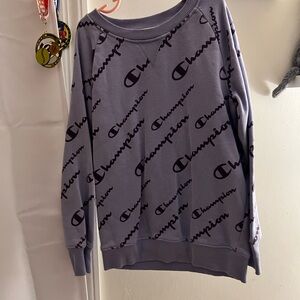 Champion girl’s Lavender Crewneck Sweater